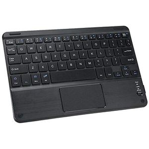 Draadloos Touchpad-toetsenbord met Ingebouwde Beschermhoes, Energiebesparende Zwarte Batterij met Grote Capaciteit voor Laptop