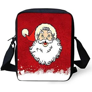 NETILGEN Messenger Bag voor meisjes jongens, kerst decoratie zakken, schattige kruis lichaam verstelbare tas duurzaam polyester wasbaar stofbestendig duurzame rits