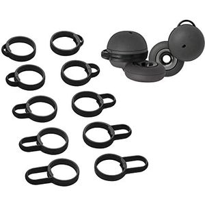 kwmobile - Oorhaken - Zwart - Silicone - Voor Sony Linkbuds WF-L900
