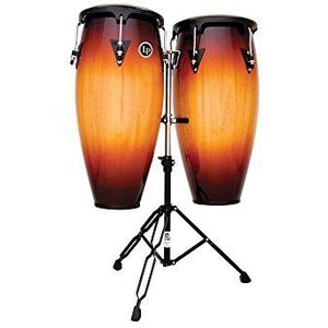 Latin Percussion LP646NY-VSB 10-Inch en 11-Inch City Series Conga Set met standaard - Vintage Sunburst