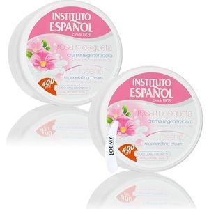 Instituto Español Crema Corporal, Creme Hydraterende met Hyaluronzuur, Creme Regenererende Intensieve voor Ruwe Huid, Lichaamscrème ter voorkoming van Uitdroging, Set 800ml
