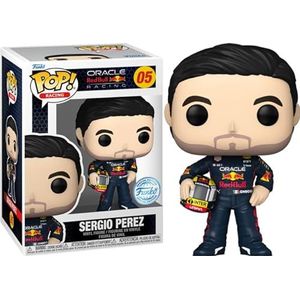 Funko Pop! Formule 1: Red Bull - Sergio Perez met helm (Exc) verzamelbaar vinylfiguur - cadeau-idee - officiële merchandise - speelgoed voor kinderen en volwassenen - modelfiguur voor verzamelaars en