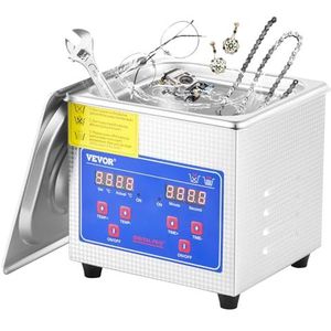 BananaB JPS-08A - Ultrasone Reiniger - 1,3 Liter - Digitale Timer - Voor Glazen en Sieraden