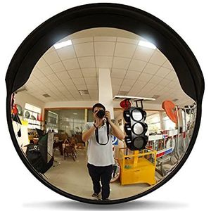 Verkeersspiegels, Verkeersveiligheidsspiegel Bolle spiegel Groothoekinspectiespiegel for op de weg Verstelbare groothoekweergave, 45 cm/18 inch(60cm/23.6in)