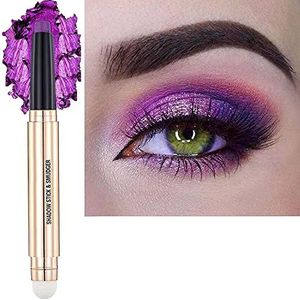 Metiplou Eyelinerstift, paars, eyeliner voor oogmake-up, crème, zachte glans, donkere glans, mat, enkele crayon, hypoallergeen, natuurlijk, waterdicht, S