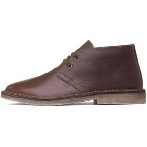 Hush Puppies - Samuel - Leren Chukka Boot - Bruin - Suède
