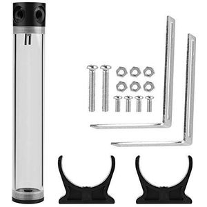 VBESTLIFE Waterkoelingstank, 190mm/240mm/300mm/400mm*50mm Diameter POM Cilindrische CPU Waterkoeler Reservoir Systeem Koellichaam Kit voor PC Computer (300mm)