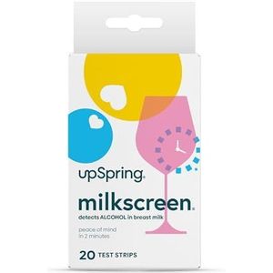 Upspring Milkscreen Home Test voor Alcohol in Moedermelk 20 Teststrips