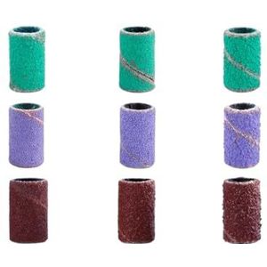 Zandmanicure- en pedicuregereedschap, 50 of 100 stuks nagelboorbits schuurbanden multicolor 80/120/180/240 korrel(120-b-100pcs-1shaft)
