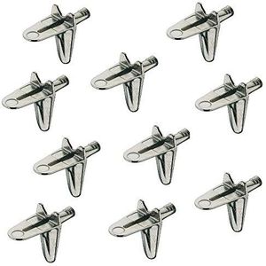 Gedotec Plankdragers voor houten planken, plankdragers, Ø 3 mm, planksteun voor meubels, Easy Fix, bevestiging voor planken, plankdragers van vernikkeld staal, 20 stuks, plankpen om in te steken