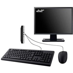 PC HP ProDesk 600 G4 DM, display 22 inch Intel I5-8400T RAM, 16 GB SSD, 2 TB W11 WiFi (gereviseerd)