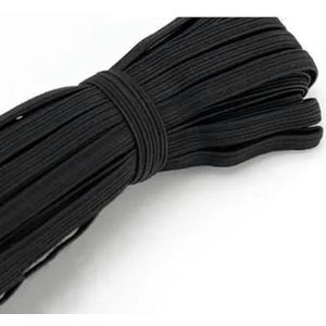 3 mm 6 mm kleurrijke hoog-elastische elastische banden touw rubberen band lijn spandex lint naaien kant trim tailleband kledingaccessoire-zwart-3 mm 10 yards