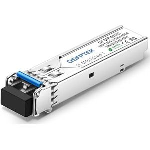 QSFPTEK Gigabit SFP Module 1000BASE-LX/LH 1310nm 10km DDM Single-Mode LC Mini-GBIC Transceiver for Cisco GLC-LH-SMD/GLC-LX-SM-RGD, Ubiquiti UF-SM-1G, Mikrotik, other Open Switches