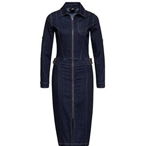 Queen Kerosin Dames potloodjurk | potloodjurk | denim jurk | westernjurk | western | jeansjurk, denim, M