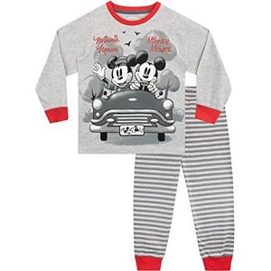 Disney Meisjes Pyjama Mickey en Minnie Grijs 92