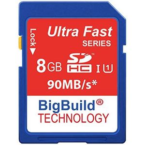 Ultra Fast Class 10 - SDHC Geheugenkaart - 8 GB - Voor Canon Digital IXUS 185