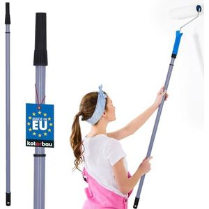 KOTARBAU - Telescoopsteel - Zilver - 1 - 2 m - Voor Schilderrollen