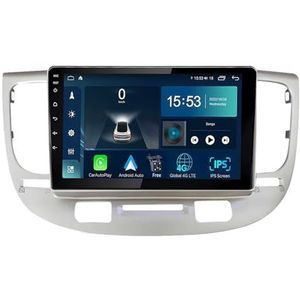 Android 14.0 2 Din Autoradio 9"" Touchscreen Auto Stereo voor KIA RIO2 2005-2011 met Draadloze Carplay Android Auto GPS navigatie AHD Omgekeerd beeld Stuurwielbediening(S-6(8G+128G))