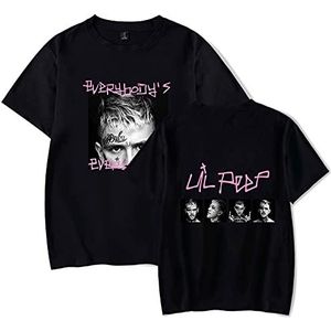 JFLY Hot Lil Peep T-shirt voor dames en heren, katoen, hiphop-T-shirt, print, Lil Peep, korte mouwen, hoogwaardige T-shirts