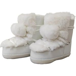 JTKSSCS Womens Winter Laarzen Winter Snowboots Voor Vrouwen Snowboots Platform Lace-up Pluizige Skischoenen Vrouwelijke Warme Katoenen Laarzen, Wit I2, 41/42 EU