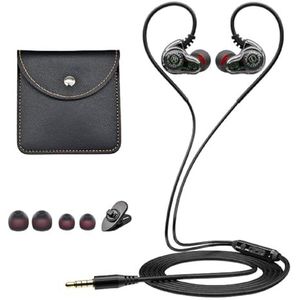 Holiper Dual Driver Earphones Wired met Hoogwaardig, Kristalhelder Hifi-geluid en Krachtige Bas, Oortjes met Draad 3,5mm Jack 1,2M Cord, Sport Earbuds Headphones, Oordopjes voor Telefoon Laptop PC