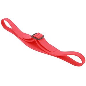 Hals Scheersjabloon, Gebogen Siliconen Kapsel Hoofdband voor Volwassen Salon (Rood)