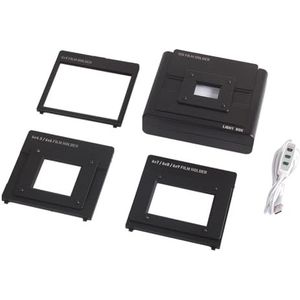 MegLob Mobiele Filmscanner, Draagbare LED -Film Negatieve Kijker, Dubbele Beeldgenerator, Voor Dia En Negatieve Kopie, Wordt Geleverd Met 135/6X4.5/6X6/6X7/6X8/6X9/4X5 Filmhouder