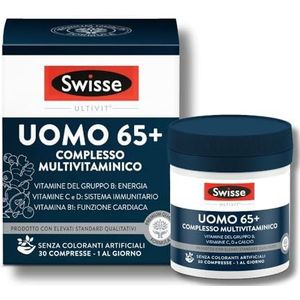 Swisse Multivitaminico Uomo 65+ Integratore Alimentare, 30 compressen
