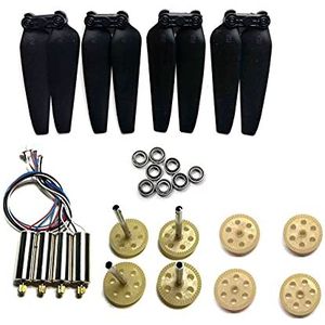 Drone Accessories For rc drone part kit Motoren Motor propellerblad Versnelling rollager etc for S162 for E520 for E520S for JD22S for JD-22S gps Drone for rc Quadcopter (Color : Navy Blue)
