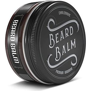 PROEFWINNAAR Charlemagne Premium Beard Balm - Baard Balm - Natuurlijke balsem/Baardwas - crème en balsem voor verzorging - pommade voor Heren
