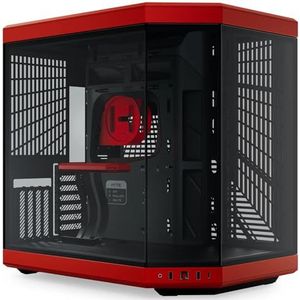 Hyte Y70 Black Cherry - Midtowermodel ATX - rood, zwart
