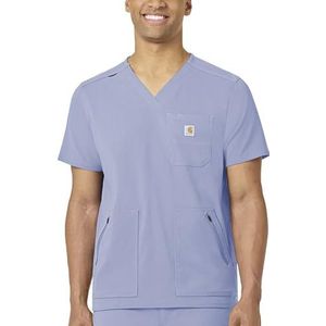 Carhartt Scrubs C15037 Heren Rugged Flex Modern Fit 5-Pocket V-hals To - XX-Large - Ceil Blauw