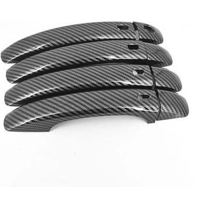 Autodeurgreepafdekking Auto Vervangbare Decoratie Accessoires Waterdichte Deurklink Beschermhoes Voor Audi Voor A4 Voor B8 2009-2016(Zwart)