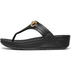 Fitflop Lulu Chunky Snaffle Sandalen voor dames, zwart, 38 EU