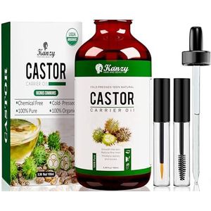 Kanzy - Biologische Castorolie - 100 ml - Voor Wimpers en Wenkbrauwen