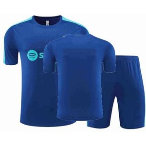 23/24 Barc-elona Trainingspak,Voetbaltrui,Trainingspak Herenshirtset Voetbalshirt Volwassenen, T-shirts, Korte broeken Trainingspak Kinderen,Heren Voetbal Trainingsset Pak,I,M