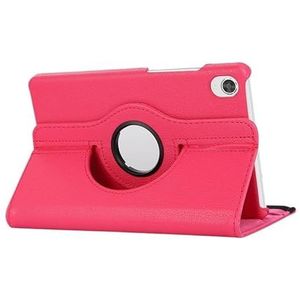 360 Roterende Tablet Cover Geschikt for Lenovo Tab M8 3e Gen TB-8506 2022 8 inch Stand Tablet Gevallen(ROSE RED)
