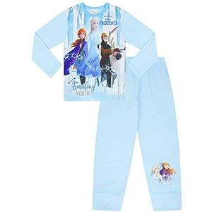 Disney - Frozen 2 - Pyjama - 7-8 Jaar - Olaf Anna Elsa Hans Sven