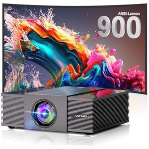 ULTIMEA Native Full HD 1080p beamer, 4K-projector, ondersteunt 900 ANSI, objectvermijding, automatische focus/keystone in 6D, wifi-bluetooth-overheadprojector voor iOS/Android/tv-stick