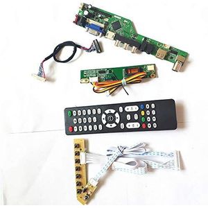 Voor LP154WX4-TLE2/TLF1 Remote+Inverter+toetsenbord VGA HDMI AV USB RF 1CCFL 30Pin LVDS T.V53 controller board LCD display panel Kit (LP154WX4-TLF1)