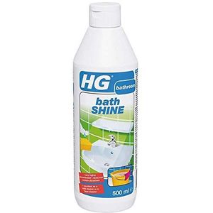 HG Badkamer Cleaner Shine Restorer, sterk geconcentreerde bad- en douchereiniger voor sanitaire apparaten en vloeren, glanzende en hygiënische reiniging die niet strepen - 500 ml (145050106)