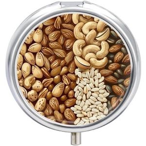 Diverse Moer Patronen Pillendoos Waterdichte Draagbare Geneeskunde Pil Case Vochtbestendige Metalen Reizen Pillendoos met 3 Compartiment Geneeskunde Case