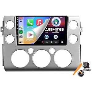 Zilver,Y500S,YLOXFW Auto Stereo Android 15.0 Radio Sat Nav voor FJ Cruiser 2006-2020 GPS Navi 9'' Cartablet Multimedia Video Player FM BT Ontvanger met Carplay 4G 5G WiFi DSP SWC