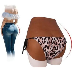 RIEZRS Siliconen Billenslip Met Hoge Taille Heupverstevigende Shaper Corrigerende Billenbroek Ondergoed Voor Nepbillen voor Vrouwen,Color 1,One size