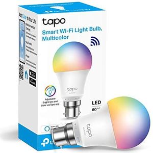 TP-Link Tapo Smart Bulb, Smart WiFi LED Light, B22, 8.7W, Works with Amazon Alexa(Echo and Echo Dot) and Google Home, Colour-Changeable, No Hub Required (Tapo L530B) [Energy Class F]