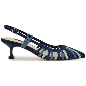 Nine West Whitt-pomp voor dames, Donkerblauw Denim 400, 39.5 EU