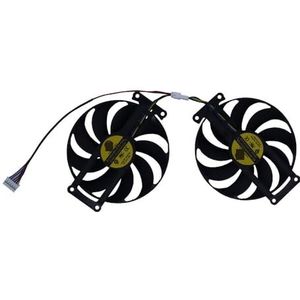 GPU-videokaartventilator, grafische koeler, 2 stuks, FDC10H12S9-C, voor ASUS voor DUAL RX6400 6400 4GB