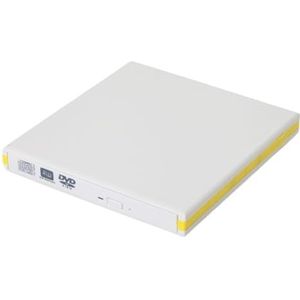 Zijbalk Kleur Externe USB CD/DVD-schrijver PC Notebook Extern Verwisselbaar Optisch Station Heldere Beeldkwaliteit Stabiele Audio(BLACK)