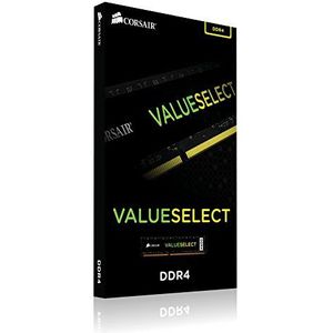 Corsair CMV4GX4M1A2400C16 ValueSelect DDR4 geheugen (met 1x 4 GB module), zwart, 1 x 4 GB