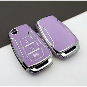 TPU Autosleutelhoesje Shell Houder Tas Sleutelhanger voor SsangYong Kyron 2 Sanka Actyon Korando Tivoli Autosleutelzakje Onderdelen